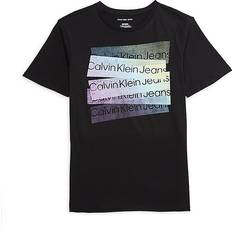 T-shirts Calvin Klein Jeans Boy's Stamped Logo Tee Black S 8