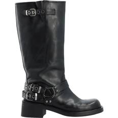 Bianco Biaharper Biker Boot Pull Up Leather Dam Stövlar