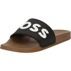 Beige - Herren Slides BOSS Pantolette 'Kirk' beige schwarz