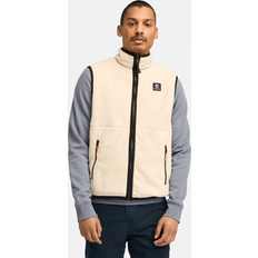 Timberland Polar Fleece Gilet Vest for Men in Beige, Man, Beige, Men Apparel Vests Outdoor Style