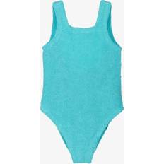 Shoulder Straps Bathing Suits Children's Clothing Hunza G Kids Classic Swimsuit blue One