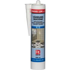 512 byggematerialer Danalim Vådrumssilicone 512 300ml 1stk