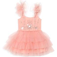 Babies Dresses Tutu Du Monde Baby Girls Pink Beaded Tulle Dress 12-18