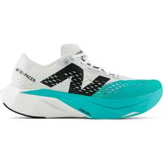 New Balance Cotton/Textile Sport Shoes New Balance FuelCell SuperComp Pacer v2 W - White/Cyber ​​Jade/Black