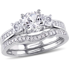 Rings Gem & Harmony Bridal Wedding Ring - White Gold/Sapphire/Diamonds