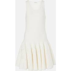 Cotton Dresses Alaïa AlaÃ¯a Skater cotton lace minidress white US 10