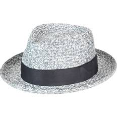 Gråa Hattar Seeberger Blume Fedora Charcoal Multi/M