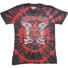 Tie Dye - Unisex T-shirts Johnny Cash Ring Of Fire Tie Dye T-Shirt Red