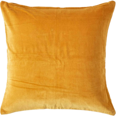 Homescapes Super Soft Housse de coussin Jaune (40x40cm)