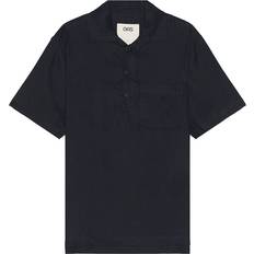 Lino Polos Oas Girona Linen Polo - Navy