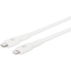 Manhattan USB cable USB-C plug, Apple Lightning plug 2.00 m White 394529