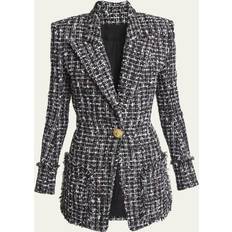 Blazers Balmain One-Button Single-Breasted Blazer Black 38 IT