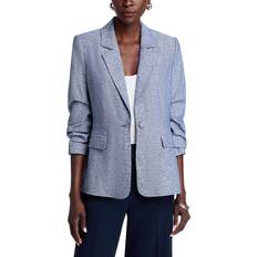 Rayon Blazers T Tahari Ruched Sleeve Blazer