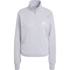 adidas Aeroready Game&go Half Zip Tracksuit Jacket Grey Woman
