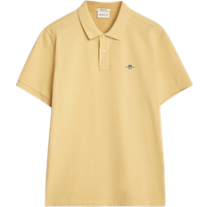 Gant Regular Fit Shield Piqué Polo Shirt - Dusty Yellow