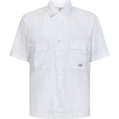 C.P. Company Camicie C.P. Company Linen Shirt - Bianco-Uomo