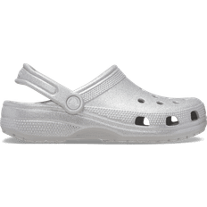 Silver - Women Outdoor Slippers Crocs Classic Glitter Clog - Silver