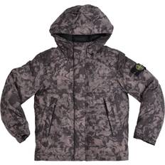 Stone Island Black Real Down Jacket år