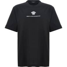 Versace Embroidery T Shirt Nero-Uomo Black