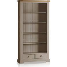 Oak Furnitureland Natural Solid & Paint Tall St. Book Shelf