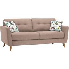 Oak Furnitureland Sofas Oak Furnitureland Mink Fabric 3 Evie Sofa