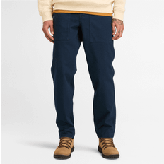 Timberland Men Trousers Timberland Washed Canvas Regular Fit Workwear Pants - Navy