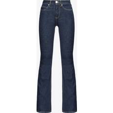 Pinko Jeans zampa denim scuro, Délavage rinse bleu foncé