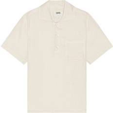 Hombre - Lino Camisas Oas Girona Linen Polo - Off White