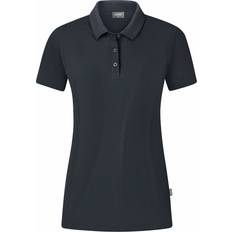 3XL - Unisex Hemden JAKO Organic Poloshirt Stretch Damen anthrazit Grau