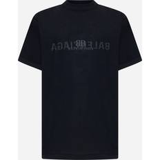 Balenciaga T-shirts Balenciaga Inside-out logo cotton t-shirt charcoal grey