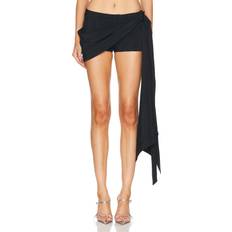 MUGLER Mini Wrap Skort in Black Black. also in 38, 40, 42