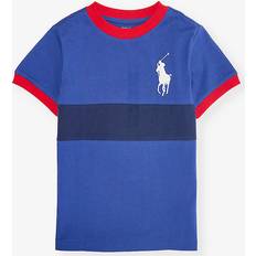 Polo Ralph Lauren Polo Boys Blue Kids Boys' Ringer Short-sleeve Cotton-jersey T-shirt Years