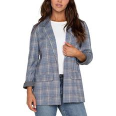 Mujer - XL Trajes Liverpool Los Angeles Glen Blazer Blue/Topaz Plaid