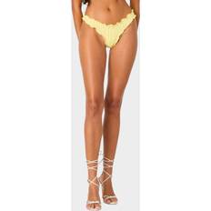 Bikini Bottoms Edikted Golden Ruffle Edge Bikini Bottom