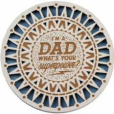 History & Heraldry woodcut dad 00226010003 Coaster