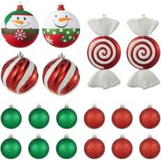 GlitzHome 18ct Whimsical & Deluxe Large Christmas Tree Ornament