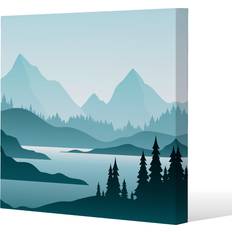 mountain landscape Canvas Print Framed Art