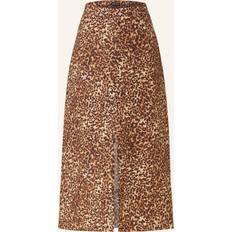 Lino Gonne Whistles Marble Spot Front Split Skirt