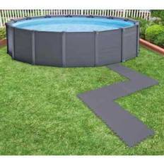 Bodentücher Intex Bodenschutzmatten für pool bodenmatte bodenschutz poolmatte 8 stk. 1,9 m² Grau Spielplatz