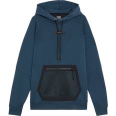 Blue - Running Jumpers On Drawstring Hoodie - Midnight