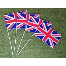 Flags & Accessories PMS Union Jack Waving Hand Flags Queens Jubilee Party Pack