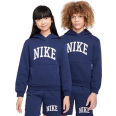 Ropa de niños Nike Varisty Overhead Hoodie Junior - Midnight Navy/White