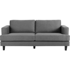 HOME DETAIL Fabric Dark Grey Linen Sofa 194cm 3 Seater