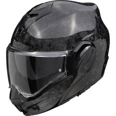 Scorpion exo tech evo carbon Scorpion EXO-Tech Evo Carbon Onyx Modular Helmet - Black/Grey Adult