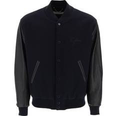 Men - Wool Jackets GOLDEN GOOSE Aleandro Bomber Jacket With Leather Sleeves