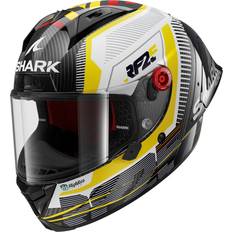 Gula - Öppna hjälmar Motorcykelhjälmar SHARK Helmets Aeron-Gp Replica Integralhjälm - Vit/Gul