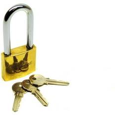 Security AB Tools 50mm Long Shackle Brass Padlock 3