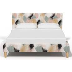 Beds Joss & Main Mirabella Upholstered Pattern Bed Wood