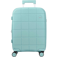 Rock Pixel 8 Wheel Hardshell Expandable Small Suitcase - Green