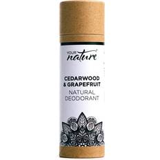 Deodoranter - Herre - Stifter på tilbud Cedarwood & Grapefruit Natural Deodorant Stick/Plastic Free & Recyclable/Natural Ingredients/Vegan & Eco Friendly/Cruelty & Toxin Free/Handmade